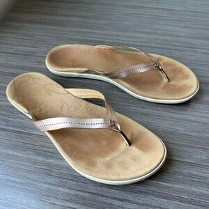 OluKai Honu Flip-Flops Women's Sandals Slides Size 10 $120 in Pink Copper